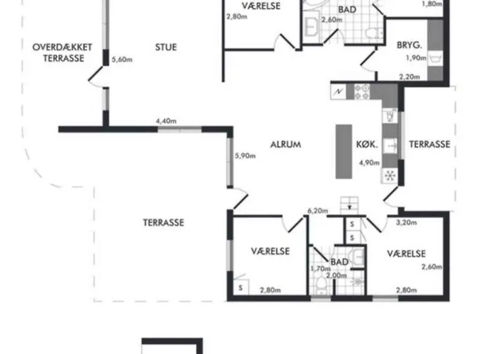 Charming Modern Summer House 4 Min From The Feriehus *